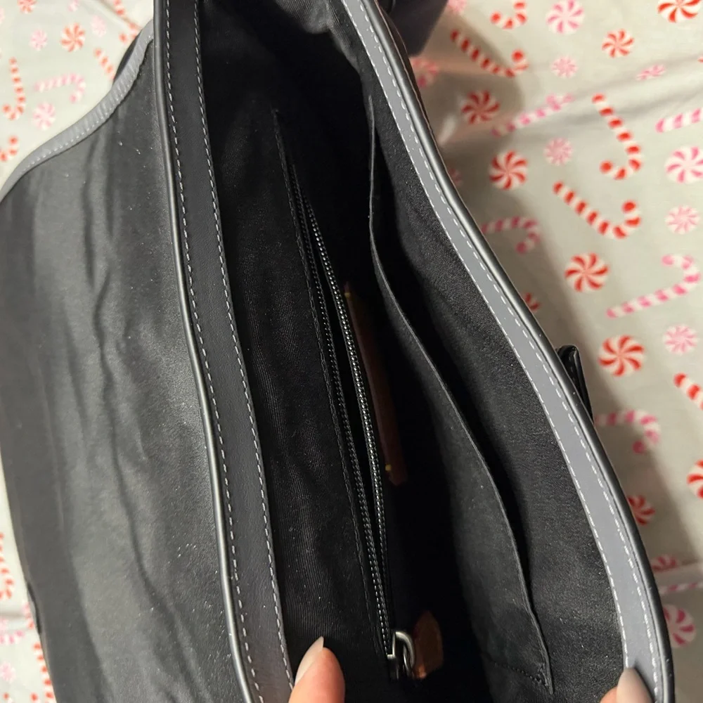 Coach gray Leather Men's Bag
